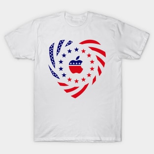 iMurican Patriot Flag Series (Heart) T-Shirt